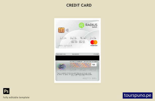 lista para imprimir plantilla de mastercard de USA Massachusetts Radius Bank
